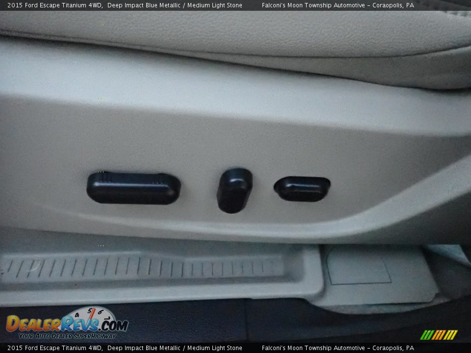 2015 Ford Escape Titanium 4WD Deep Impact Blue Metallic / Medium Light Stone Photo #20