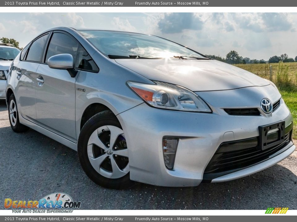 2013 Toyota Prius Five Hybrid Classic Silver Metallic / Misty Gray Photo #1