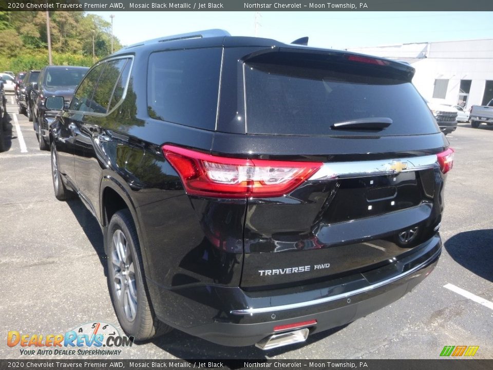 2020 Chevrolet Traverse Premier AWD Mosaic Black Metallic / Jet Black Photo #3