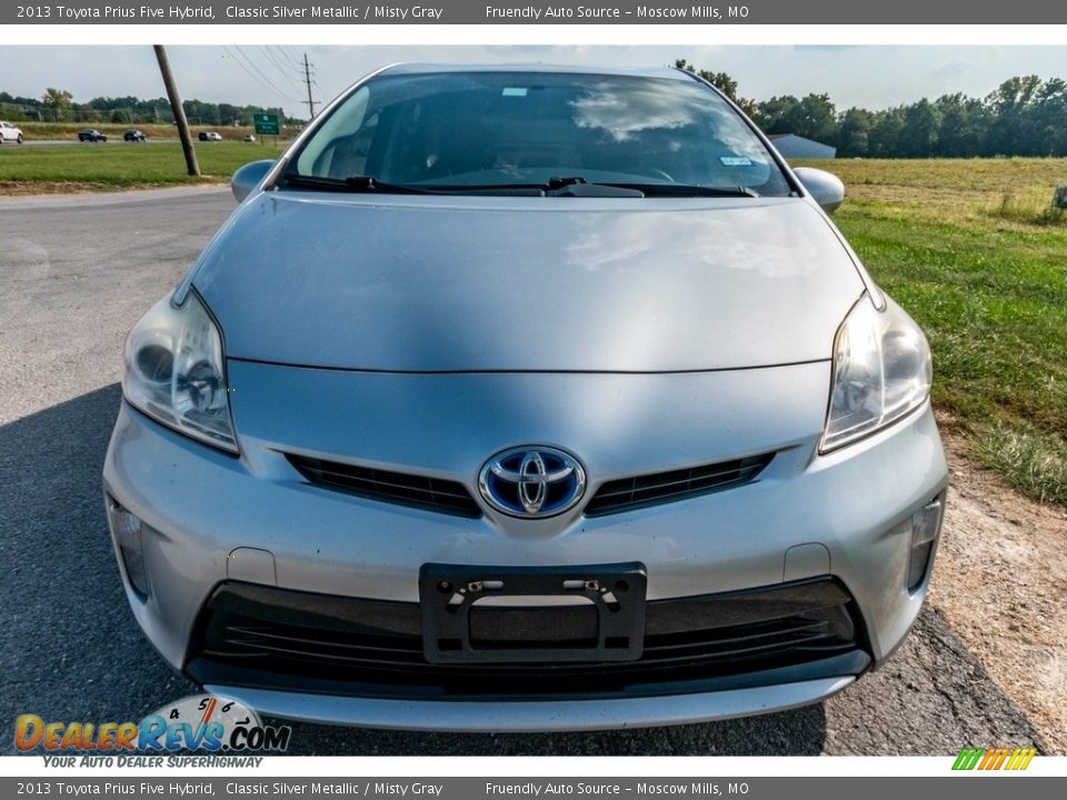 2013 Toyota Prius Five Hybrid Classic Silver Metallic / Misty Gray Photo #9