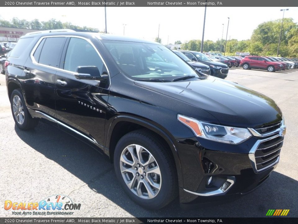 2020 Chevrolet Traverse Premier AWD Mosaic Black Metallic / Jet Black Photo #7