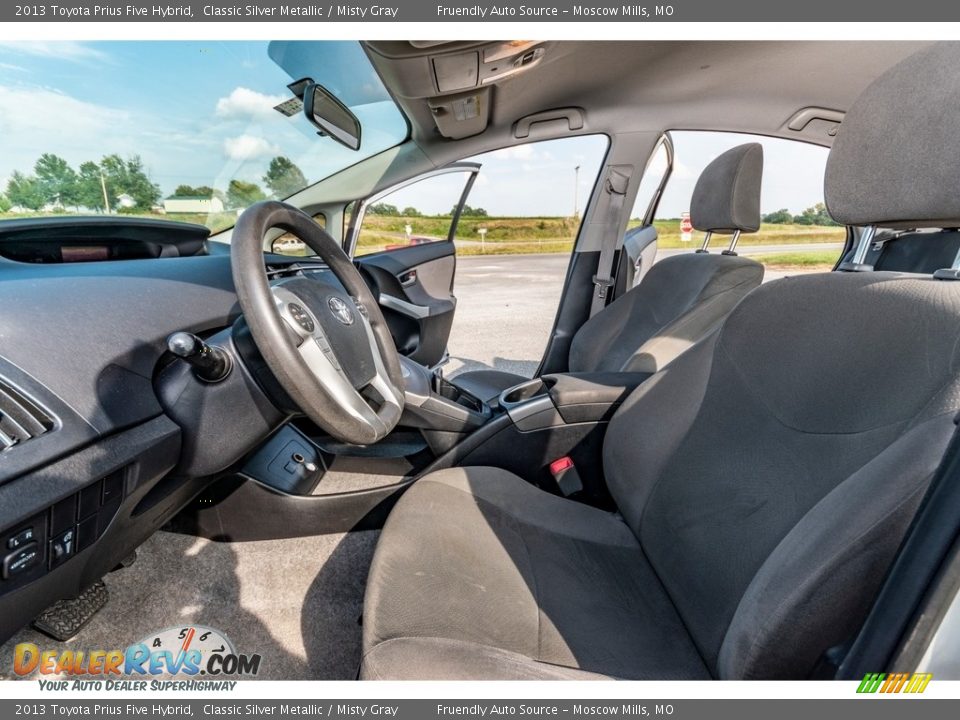 2013 Toyota Prius Five Hybrid Classic Silver Metallic / Misty Gray Photo #18