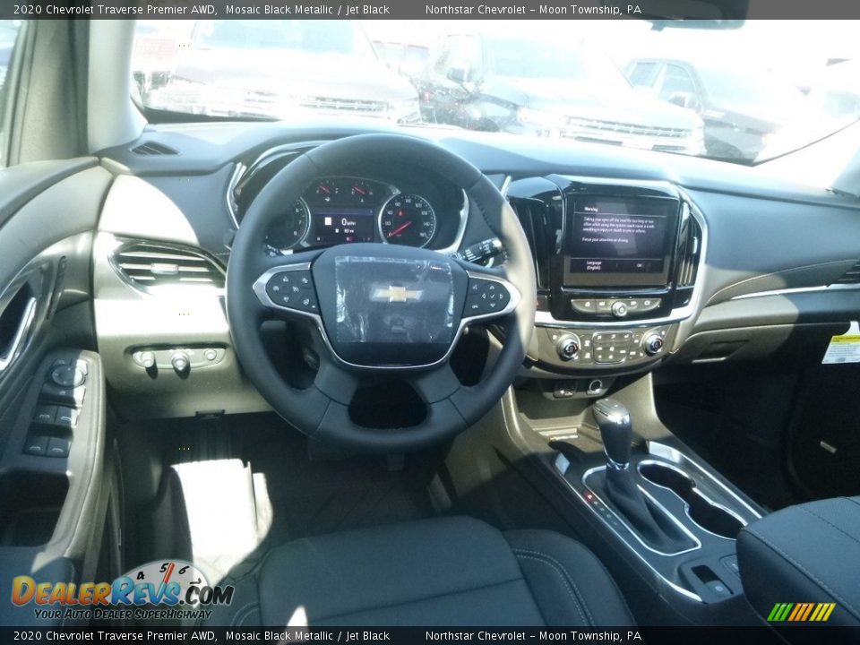2020 Chevrolet Traverse Premier AWD Mosaic Black Metallic / Jet Black Photo #14