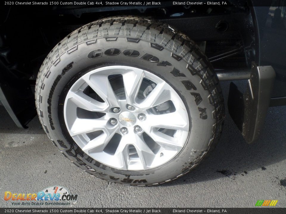 2020 Chevrolet Silverado 1500 Custom Double Cab 4x4 Shadow Gray Metallic / Jet Black Photo #11