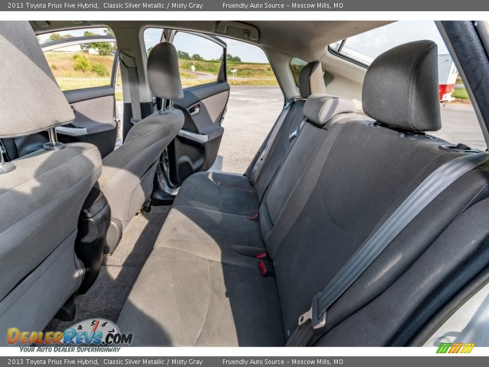 2013 Toyota Prius Five Hybrid Classic Silver Metallic / Misty Gray Photo #22