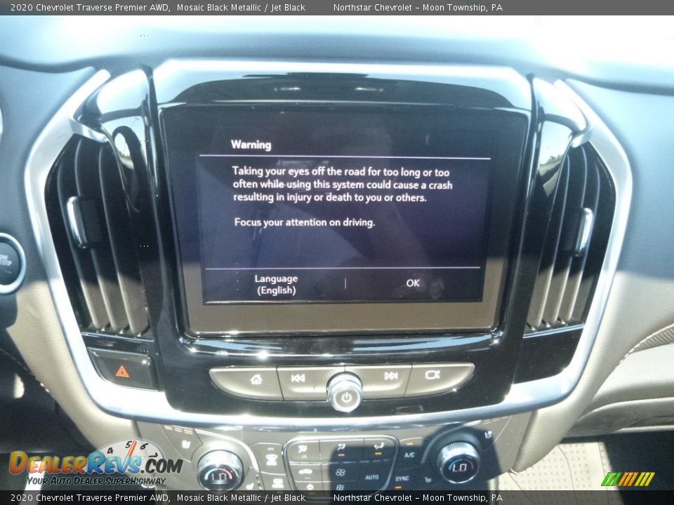 2020 Chevrolet Traverse Premier AWD Mosaic Black Metallic / Jet Black Photo #18