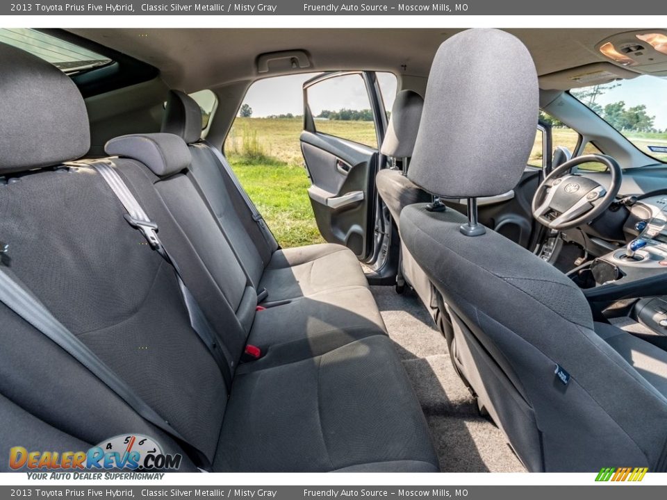 2013 Toyota Prius Five Hybrid Classic Silver Metallic / Misty Gray Photo #24