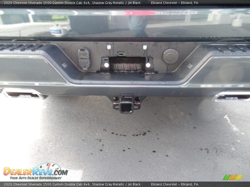 2020 Chevrolet Silverado 1500 Custom Double Cab 4x4 Shadow Gray Metallic / Jet Black Photo #13