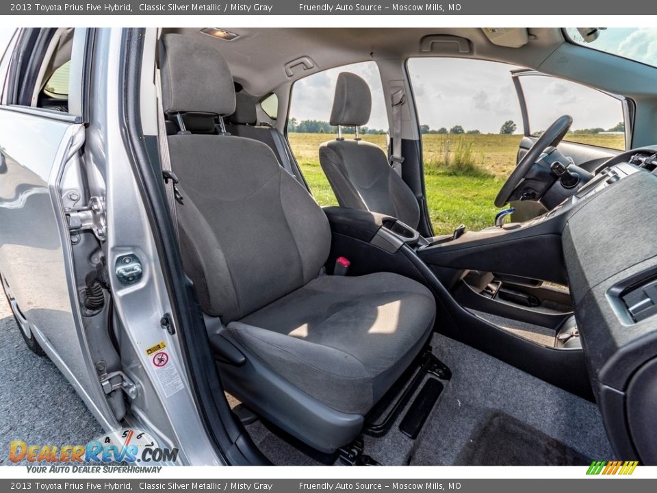 2013 Toyota Prius Five Hybrid Classic Silver Metallic / Misty Gray Photo #29