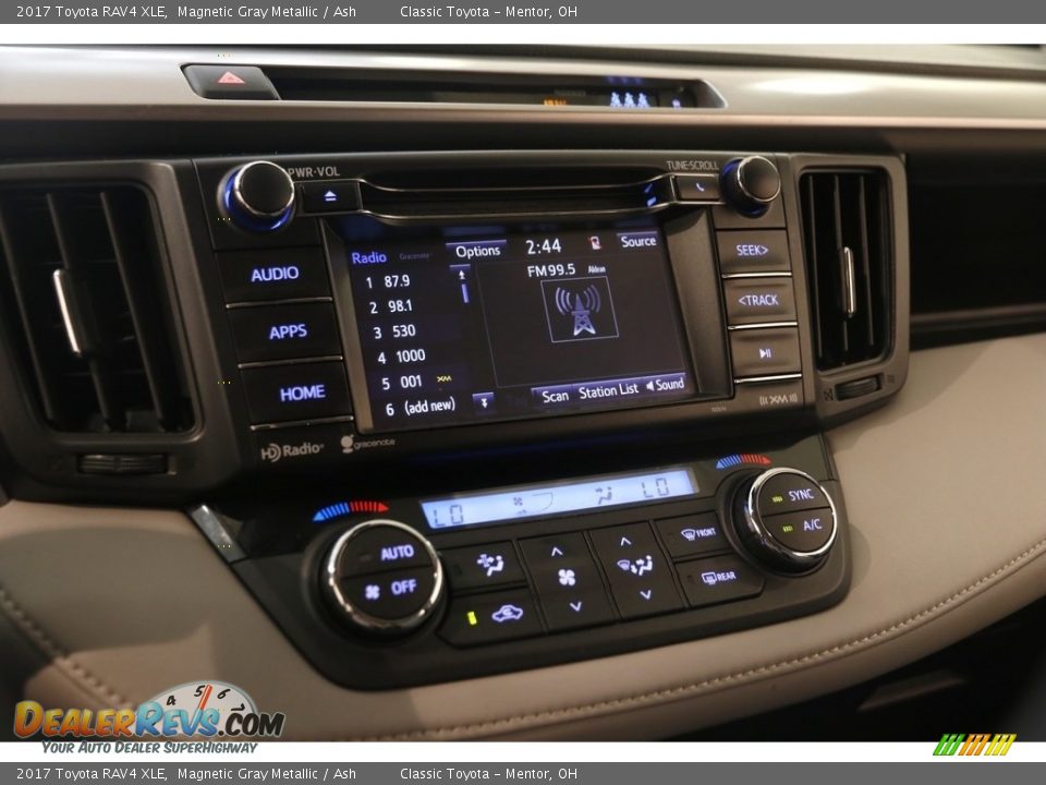 2017 Toyota RAV4 XLE Magnetic Gray Metallic / Ash Photo #8