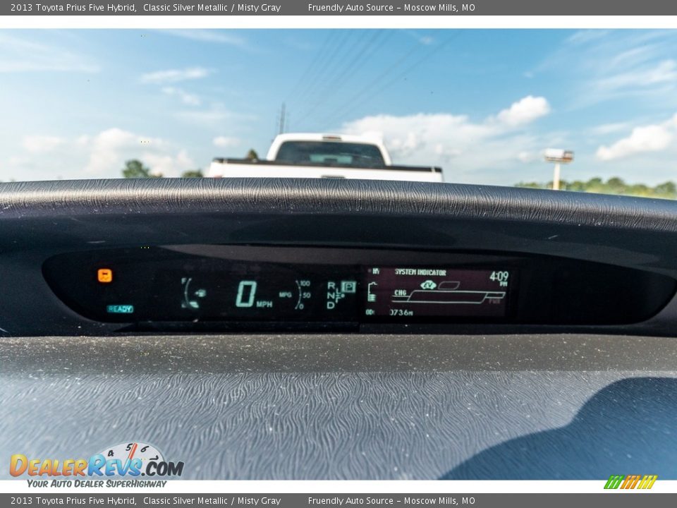 2013 Toyota Prius Five Hybrid Classic Silver Metallic / Misty Gray Photo #33