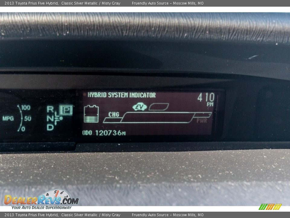 2013 Toyota Prius Five Hybrid Classic Silver Metallic / Misty Gray Photo #34