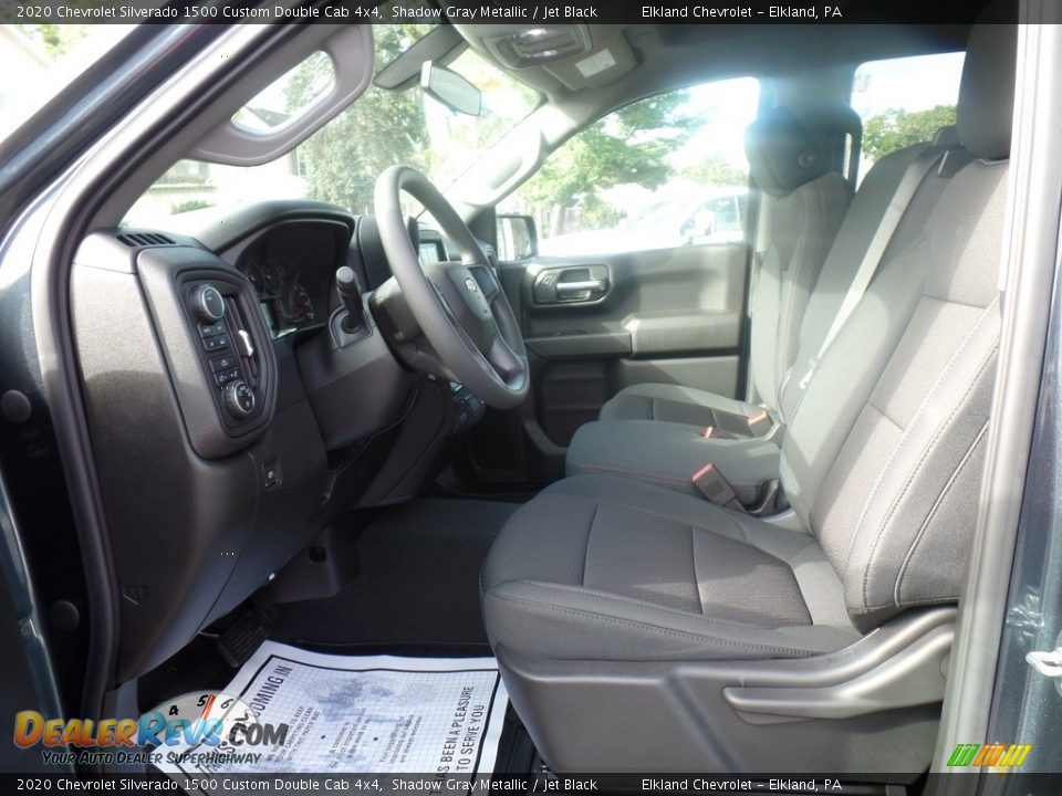2020 Chevrolet Silverado 1500 Custom Double Cab 4x4 Shadow Gray Metallic / Jet Black Photo #18