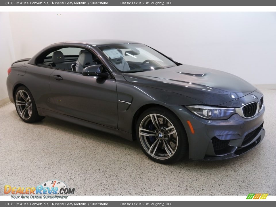 2018 BMW M4 Convertible Mineral Grey Metallic / Silverstone Photo #2