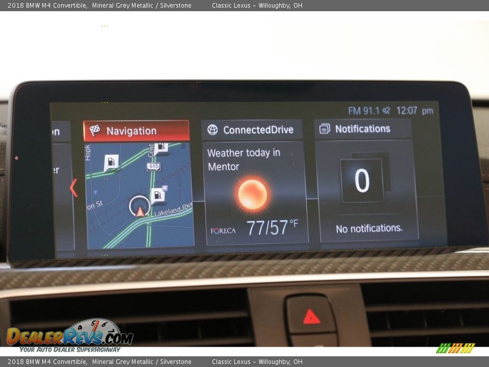 2018 BMW M4 Convertible Mineral Grey Metallic / Silverstone Photo #14