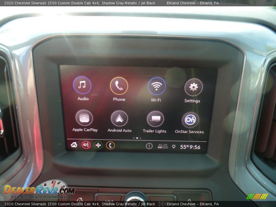 2020 Chevrolet Silverado 1500 Custom Double Cab 4x4 Shadow Gray Metallic / Jet Black Photo #27