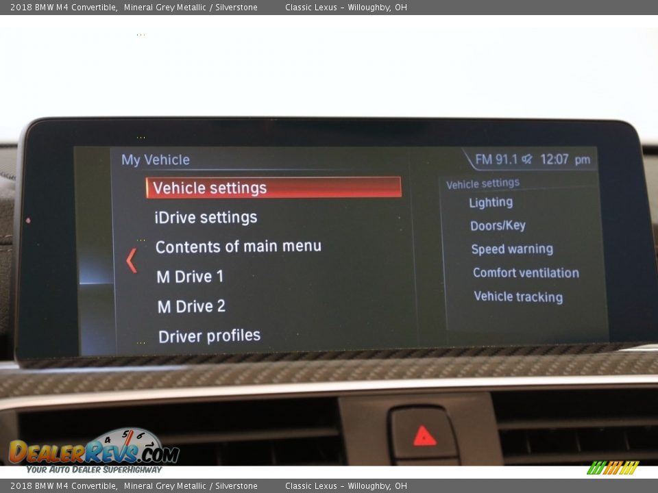 2018 BMW M4 Convertible Mineral Grey Metallic / Silverstone Photo #16