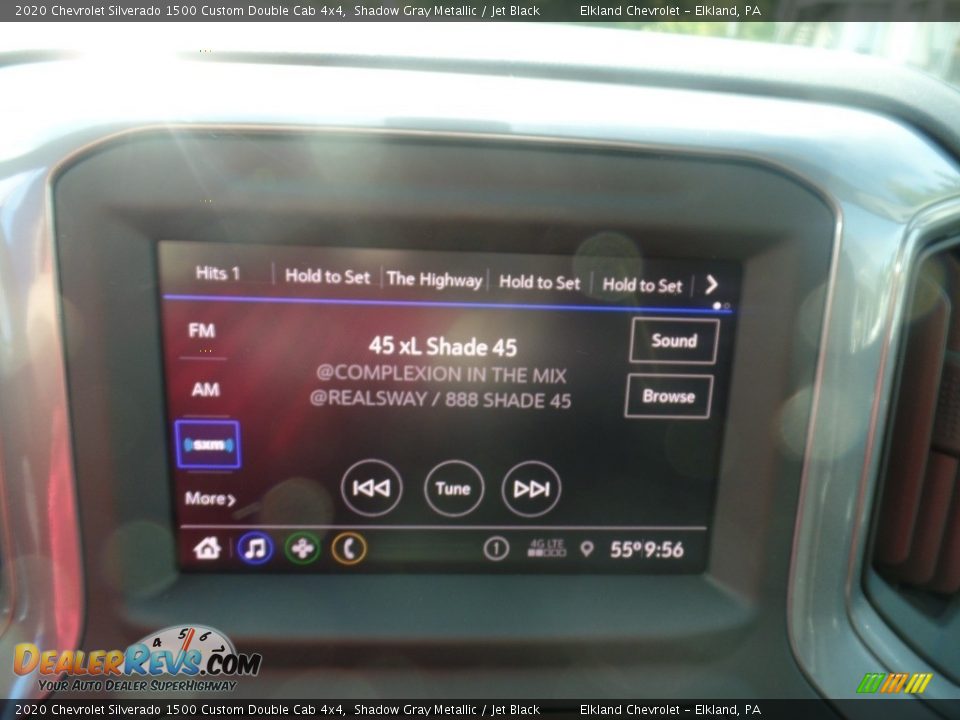 2020 Chevrolet Silverado 1500 Custom Double Cab 4x4 Shadow Gray Metallic / Jet Black Photo #28