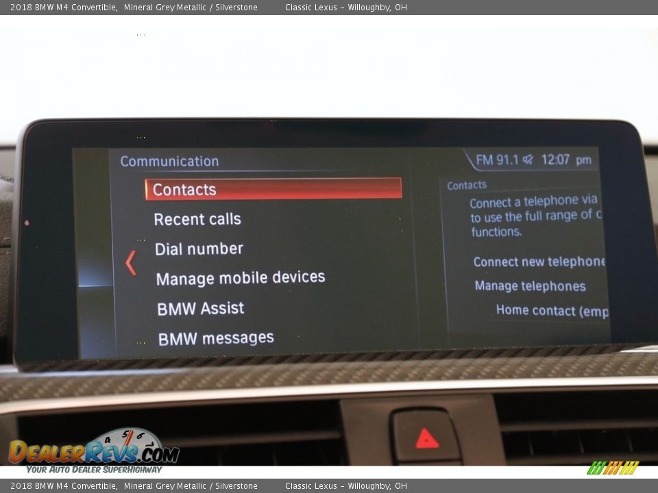 2018 BMW M4 Convertible Mineral Grey Metallic / Silverstone Photo #17