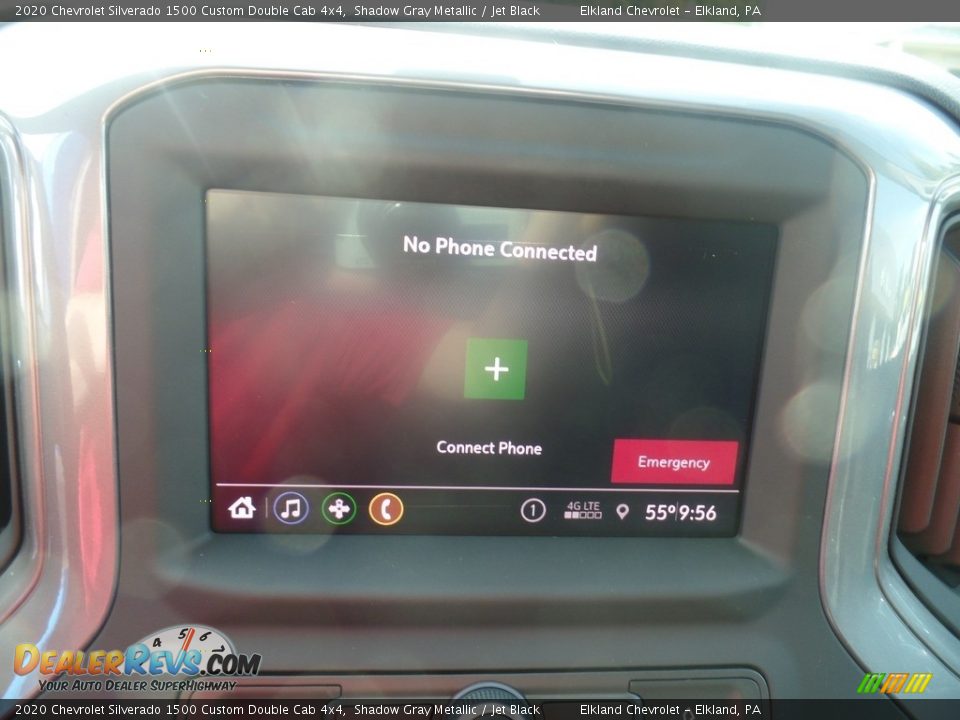 2020 Chevrolet Silverado 1500 Custom Double Cab 4x4 Shadow Gray Metallic / Jet Black Photo #29