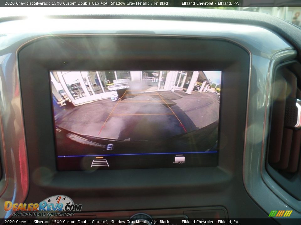 2020 Chevrolet Silverado 1500 Custom Double Cab 4x4 Shadow Gray Metallic / Jet Black Photo #30