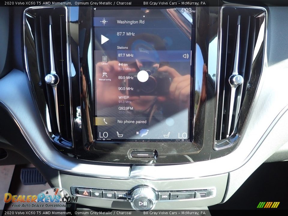 2020 Volvo XC60 T5 AWD Momentum Osmium Grey Metallic / Charcoal Photo #15