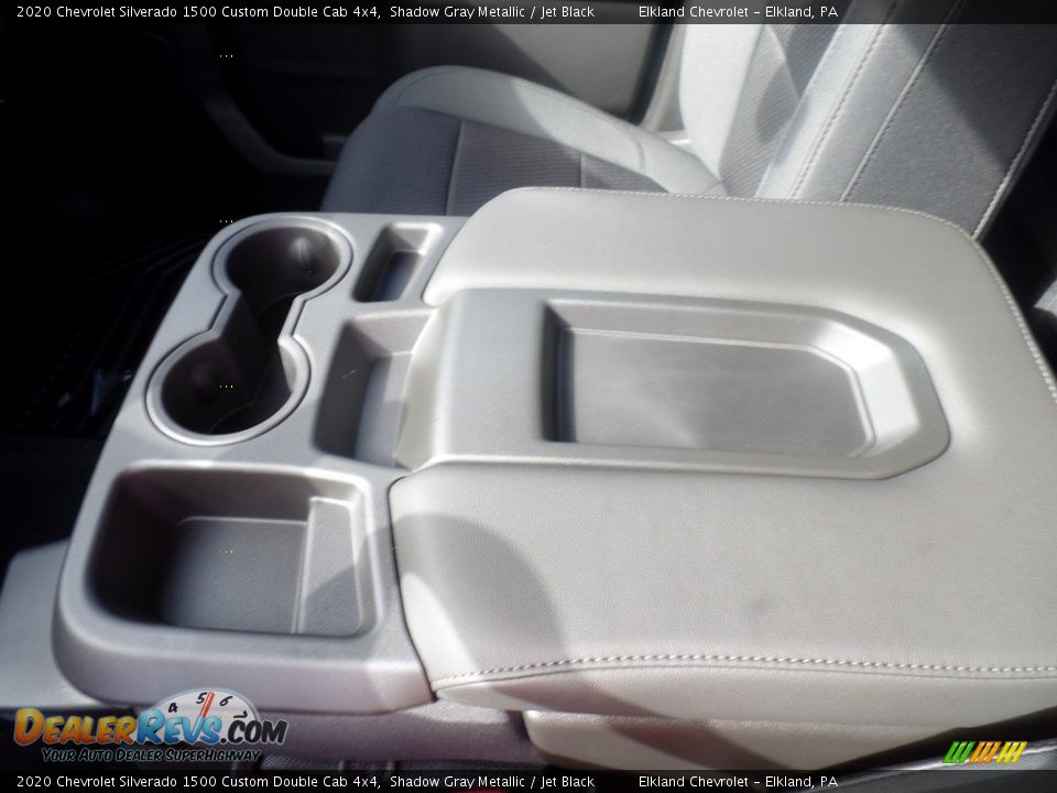 2020 Chevrolet Silverado 1500 Custom Double Cab 4x4 Shadow Gray Metallic / Jet Black Photo #33