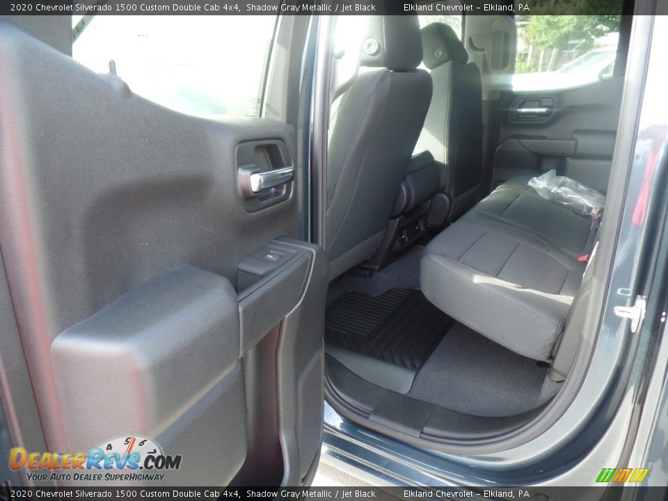 2020 Chevrolet Silverado 1500 Custom Double Cab 4x4 Shadow Gray Metallic / Jet Black Photo #34