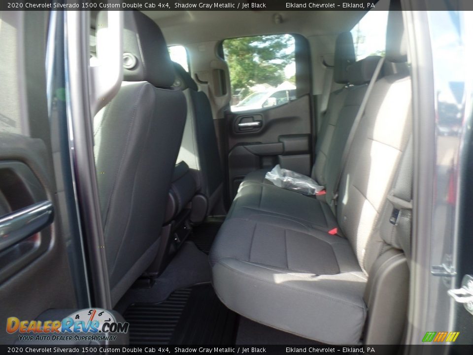 2020 Chevrolet Silverado 1500 Custom Double Cab 4x4 Shadow Gray Metallic / Jet Black Photo #35