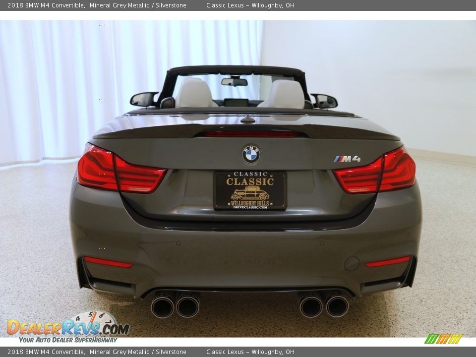 2018 BMW M4 Convertible Mineral Grey Metallic / Silverstone Photo #32