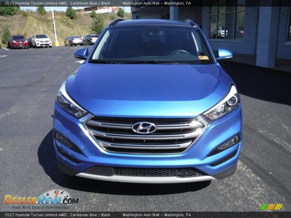 2017 Hyundai Tucson Limited AWD Caribbean Blue / Black Photo #5