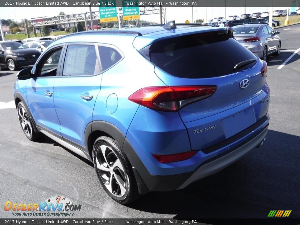2017 Hyundai Tucson Limited AWD Caribbean Blue / Black Photo #8