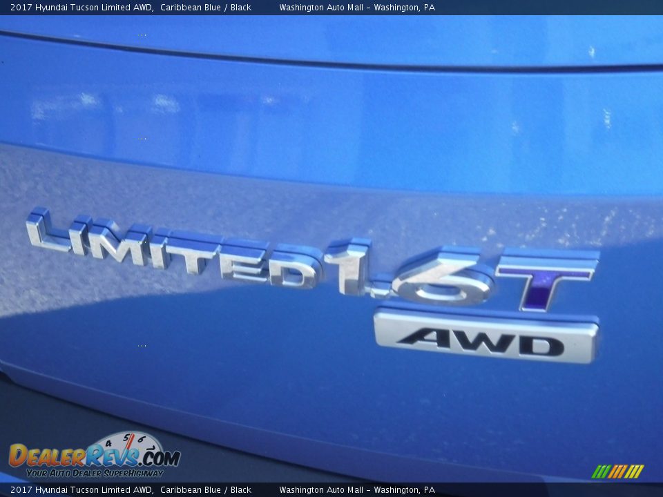 2017 Hyundai Tucson Limited AWD Caribbean Blue / Black Photo #11
