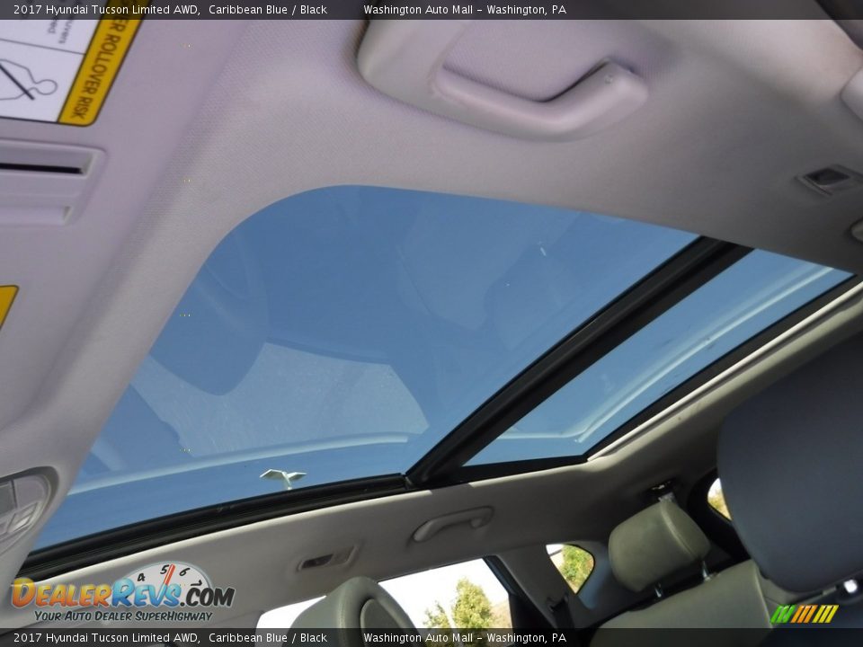 2017 Hyundai Tucson Limited AWD Caribbean Blue / Black Photo #12