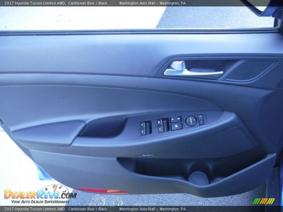 2017 Hyundai Tucson Limited AWD Caribbean Blue / Black Photo #13