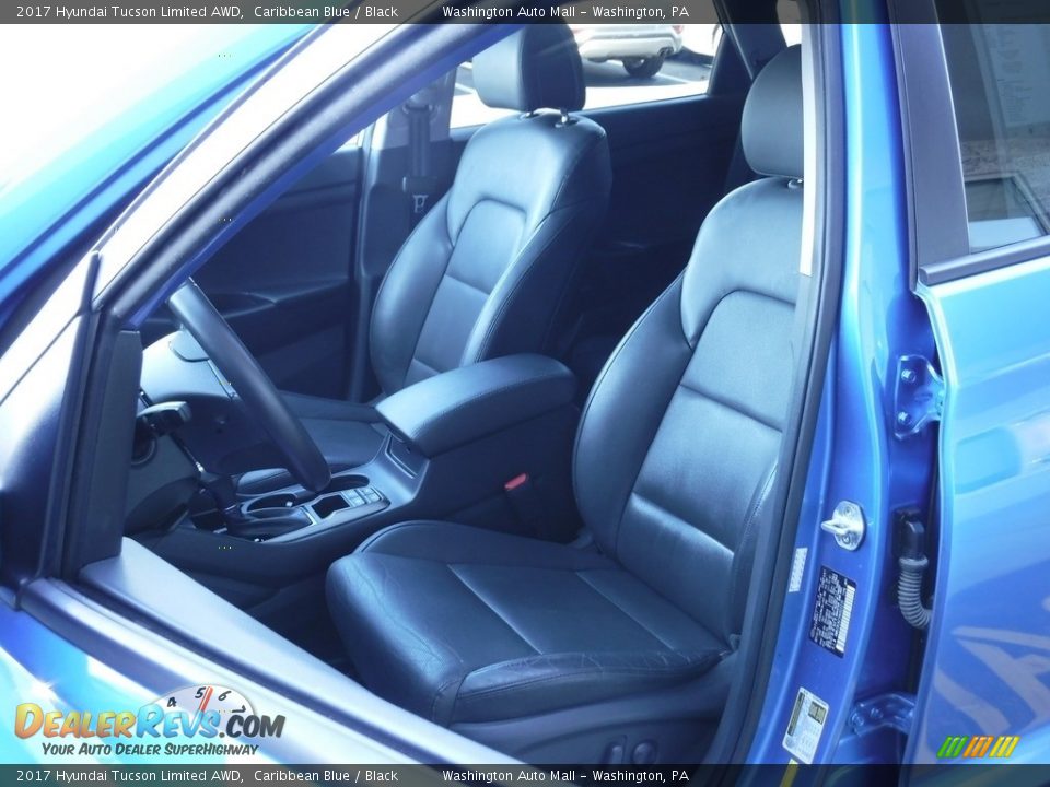 2017 Hyundai Tucson Limited AWD Caribbean Blue / Black Photo #15
