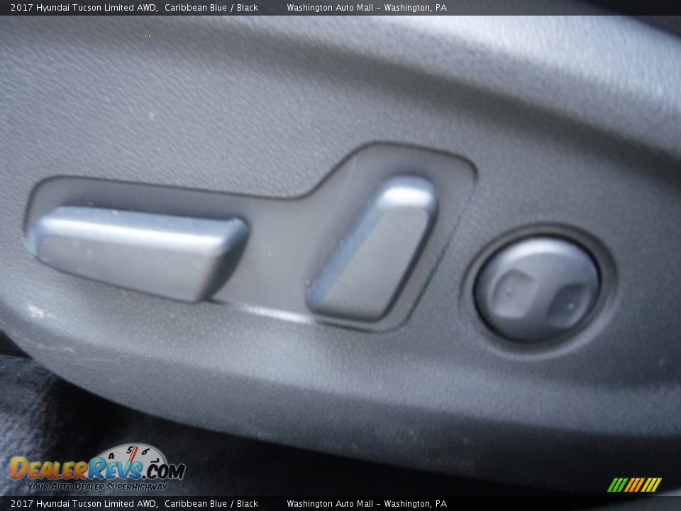 2017 Hyundai Tucson Limited AWD Caribbean Blue / Black Photo #16