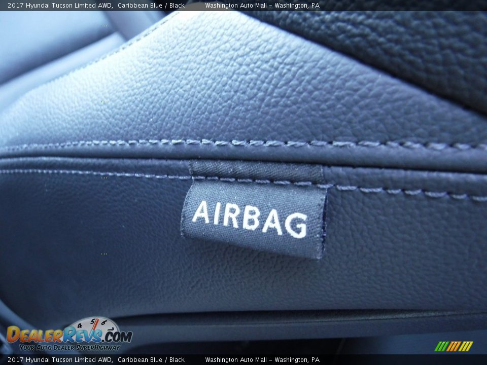 2017 Hyundai Tucson Limited AWD Caribbean Blue / Black Photo #17