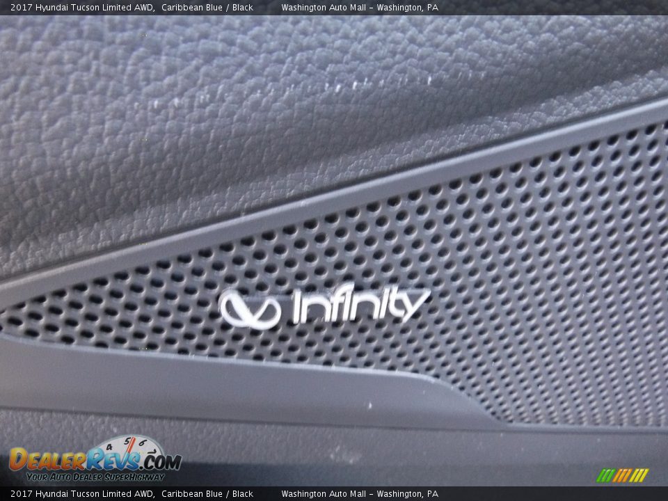 2017 Hyundai Tucson Limited AWD Caribbean Blue / Black Photo #19
