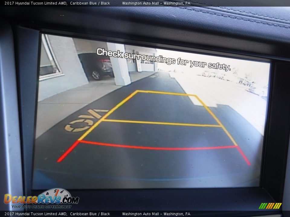 2017 Hyundai Tucson Limited AWD Caribbean Blue / Black Photo #22
