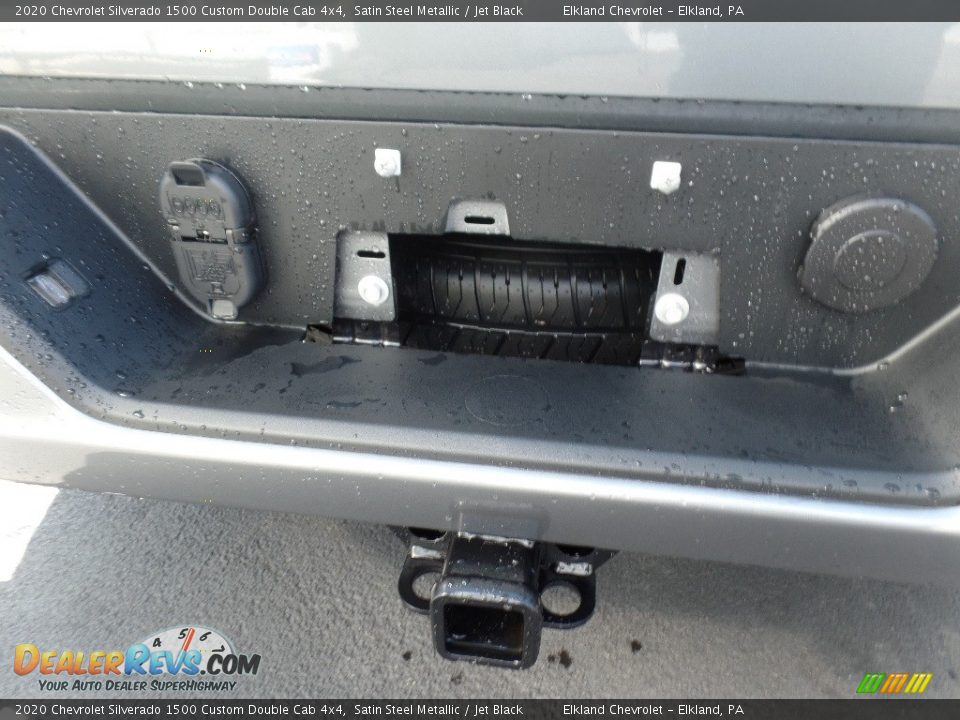 2020 Chevrolet Silverado 1500 Custom Double Cab 4x4 Satin Steel Metallic / Jet Black Photo #13