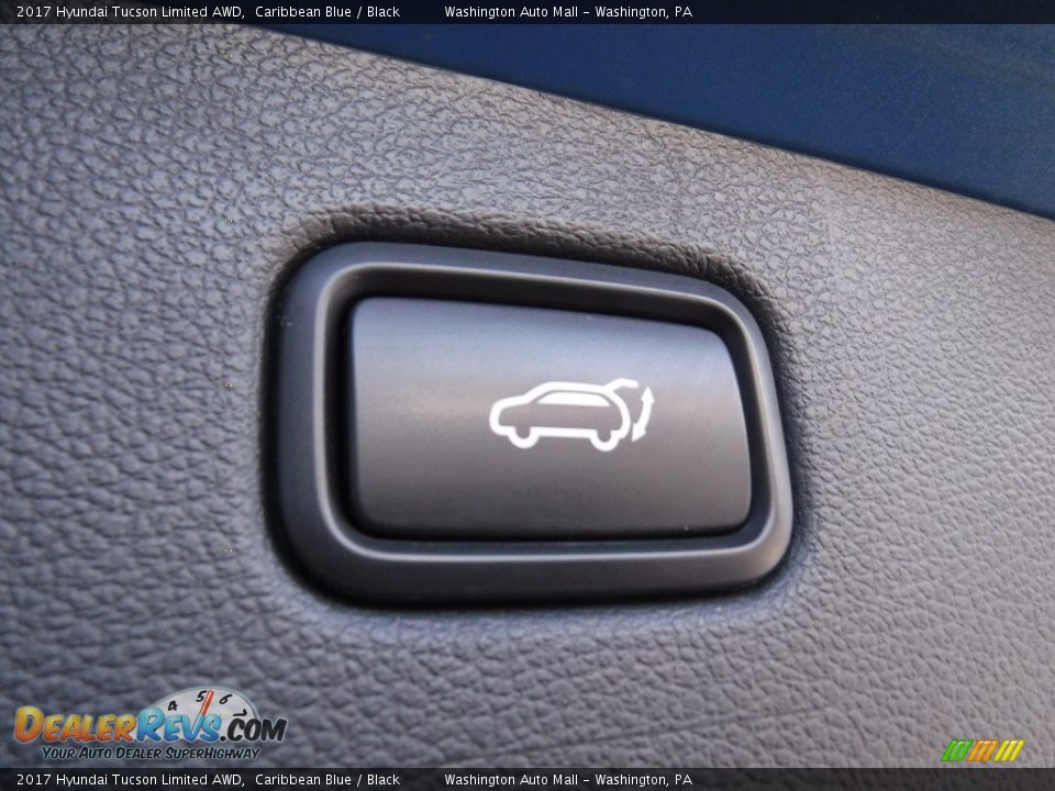 2017 Hyundai Tucson Limited AWD Caribbean Blue / Black Photo #29