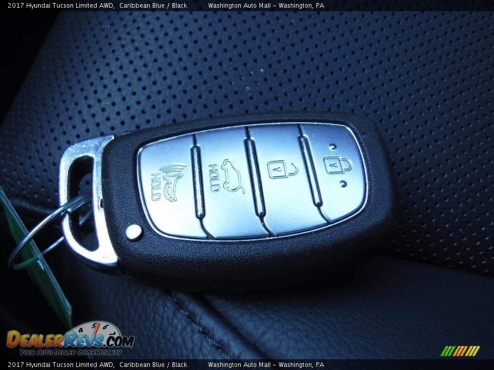 2017 Hyundai Tucson Limited AWD Caribbean Blue / Black Photo #30