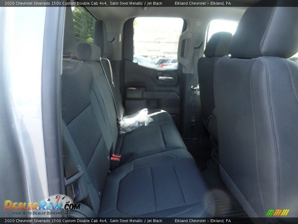 2020 Chevrolet Silverado 1500 Custom Double Cab 4x4 Satin Steel Metallic / Jet Black Photo #16