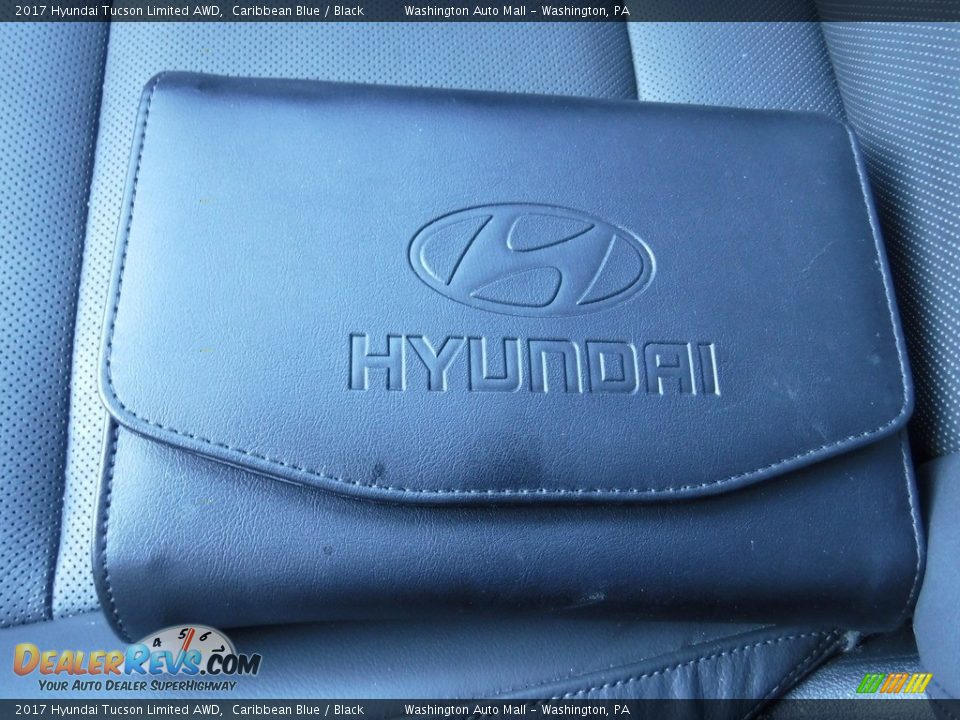 2017 Hyundai Tucson Limited AWD Caribbean Blue / Black Photo #31