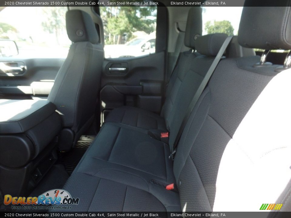 2020 Chevrolet Silverado 1500 Custom Double Cab 4x4 Satin Steel Metallic / Jet Black Photo #17