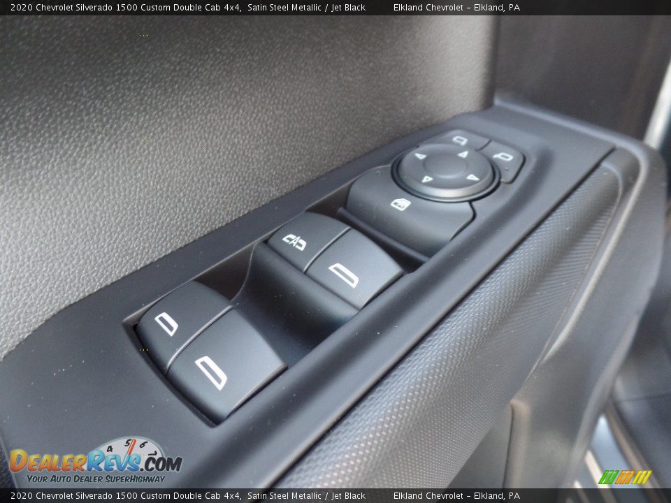 2020 Chevrolet Silverado 1500 Custom Double Cab 4x4 Satin Steel Metallic / Jet Black Photo #20