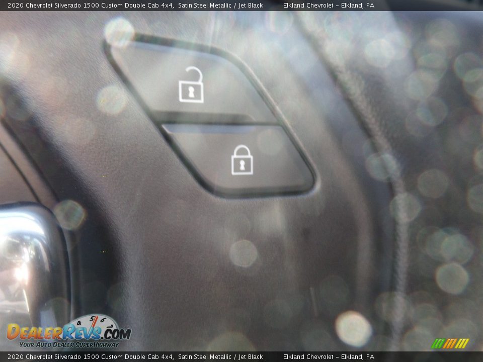 2020 Chevrolet Silverado 1500 Custom Double Cab 4x4 Satin Steel Metallic / Jet Black Photo #21