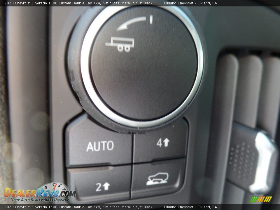 2020 Chevrolet Silverado 1500 Custom Double Cab 4x4 Satin Steel Metallic / Jet Black Photo #22