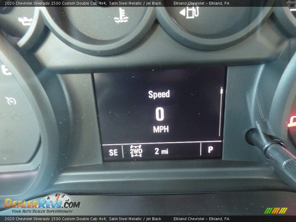 2020 Chevrolet Silverado 1500 Custom Double Cab 4x4 Satin Steel Metallic / Jet Black Photo #25